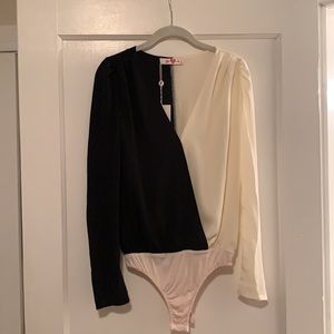 Buddy Love “Law of Attraction” Black and White Bodysuit